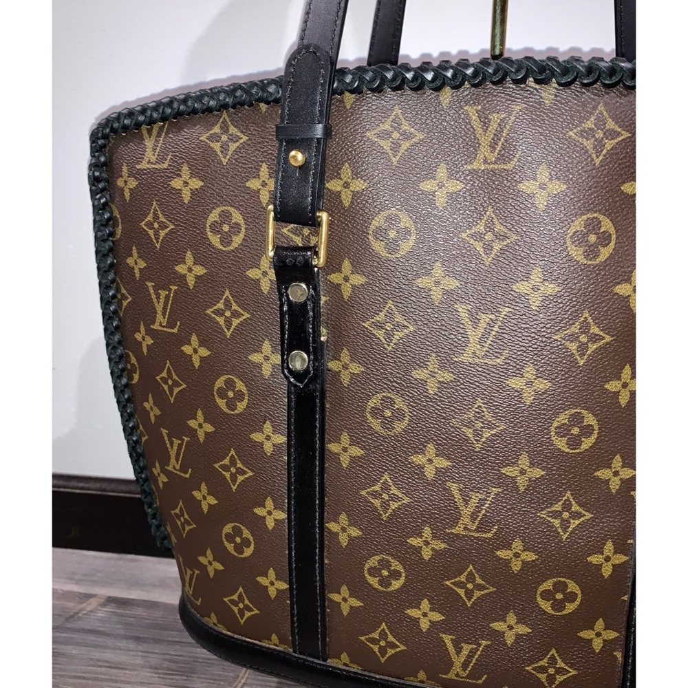 LOUIS VUITTON Upcycled Babylone LV Monogram Canvas Shoulder Tote Handbag - Picture 6 of 13